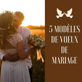 Offrez des lettres d'amour ! - pack de VOEUX DE MARIAGE – 5 modèles inédits